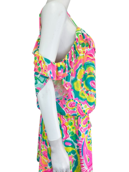 Lilly Pulitzer Multi Colored Romper Size L