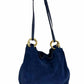 Tory Burch Farrah Suede Tote in Navy