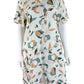 RACHEL ZOE 100% Linen Floral Shirt Dress Size L