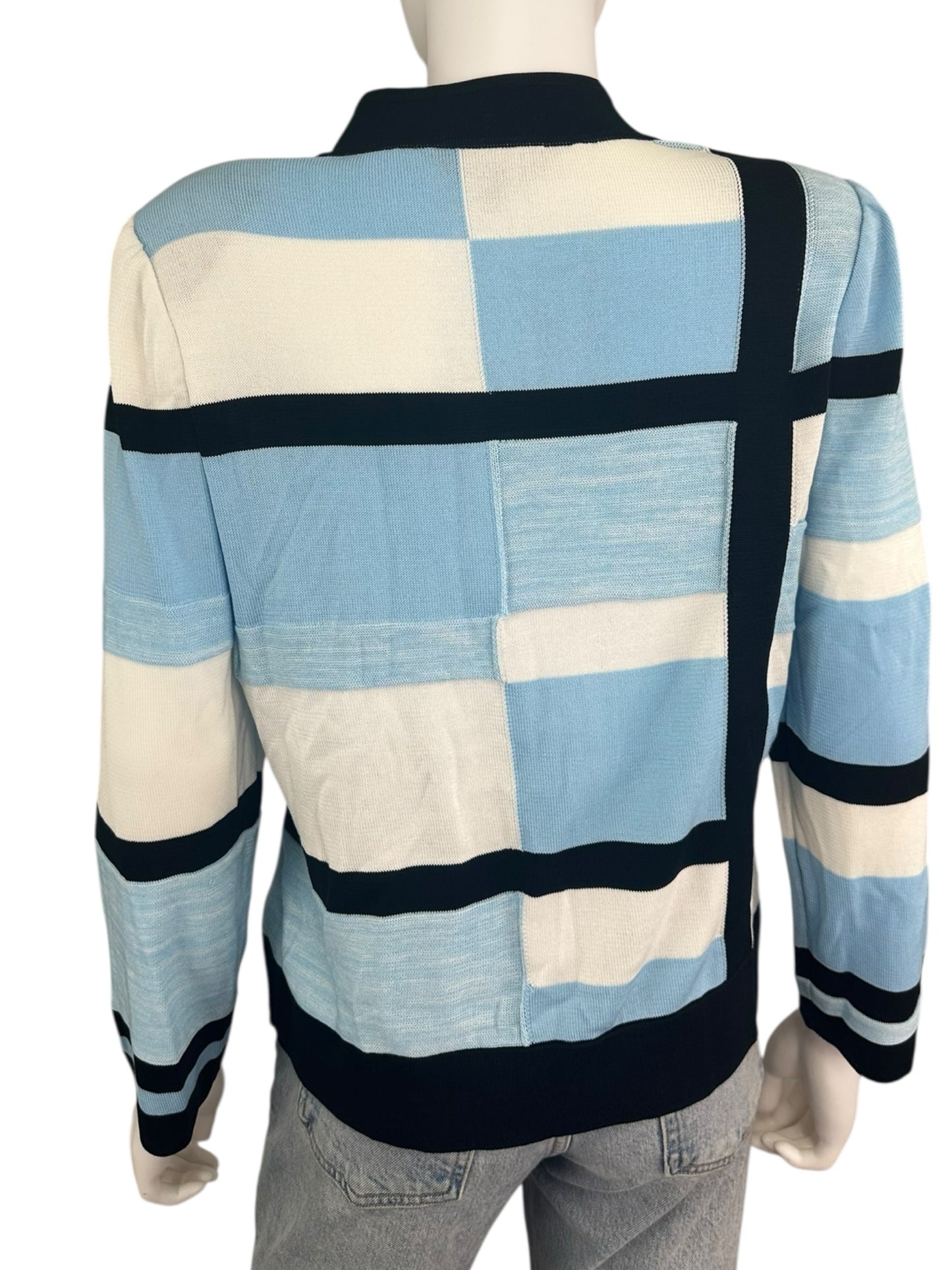 Ming Wang Striped Knit Jacket Size MP