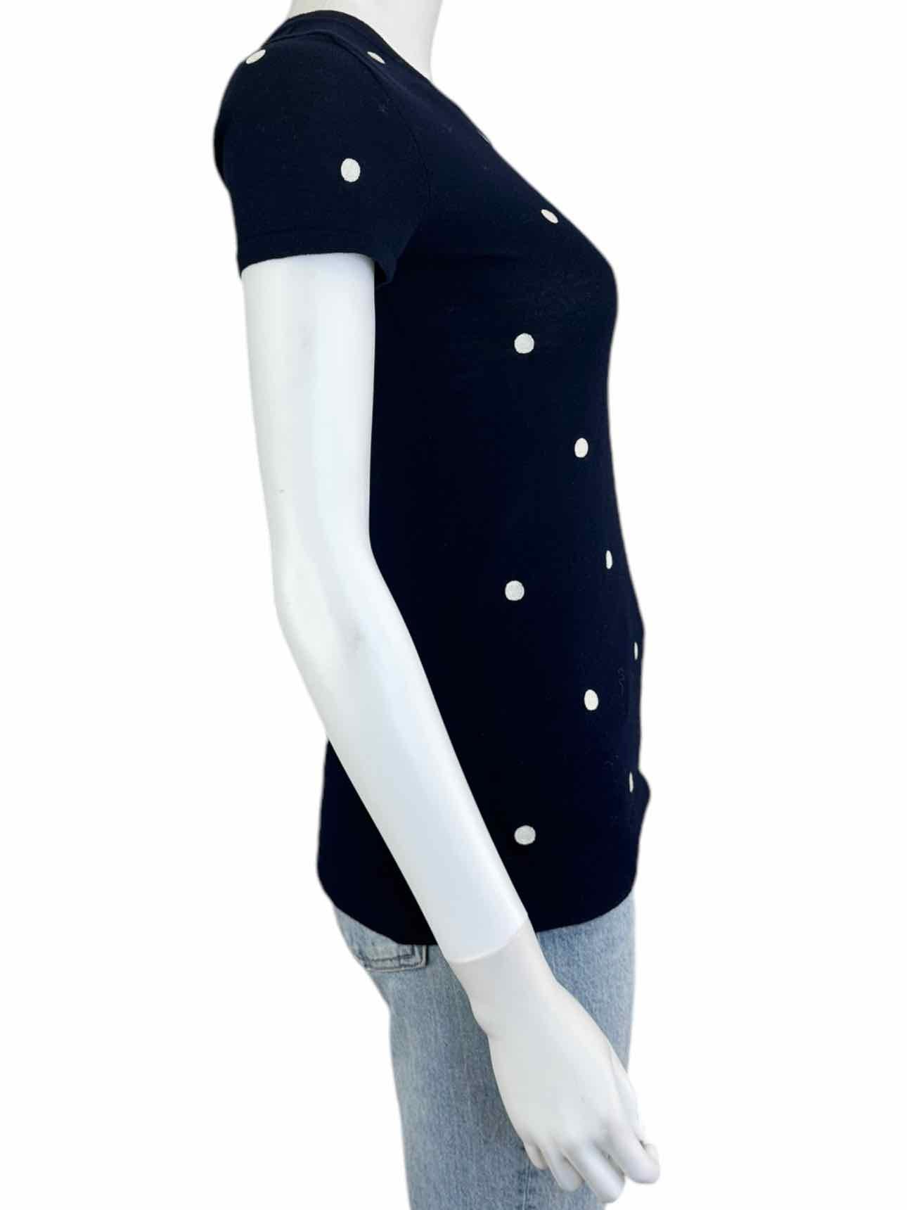 J. Crew Navy Polka Dot Sweater Size XXS