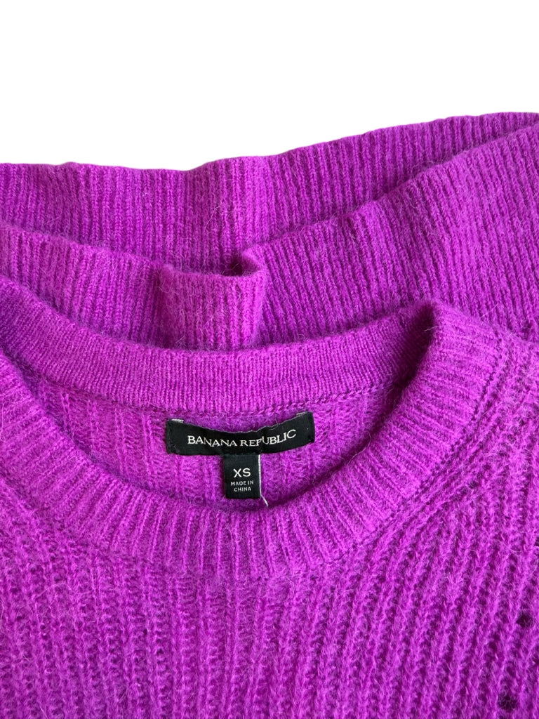 BANANA REPUBLIC Purple Wool Alpaca Sweater Size XS