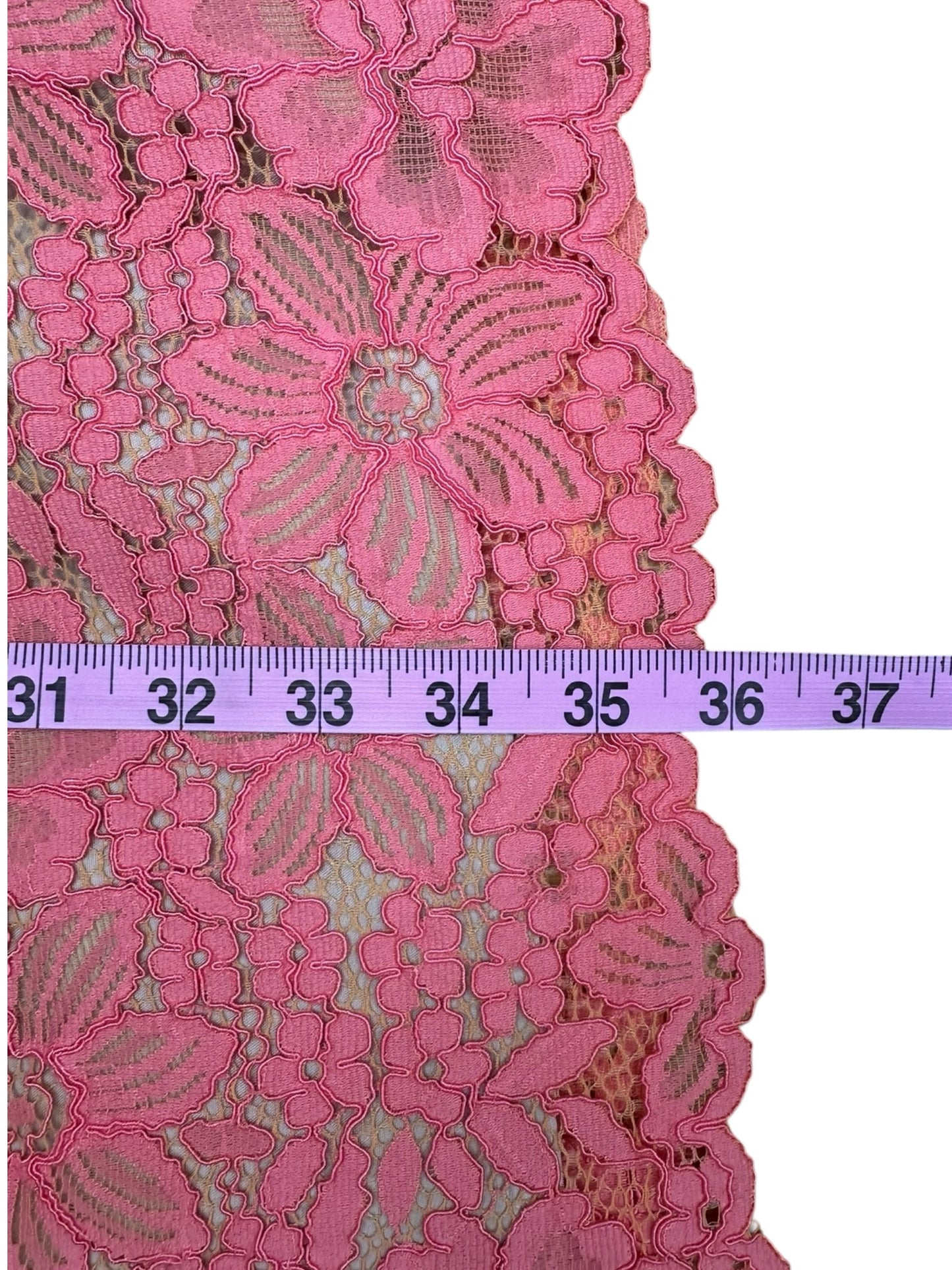 TRINA TURK Coral Lace Cocktail Dress Size 4