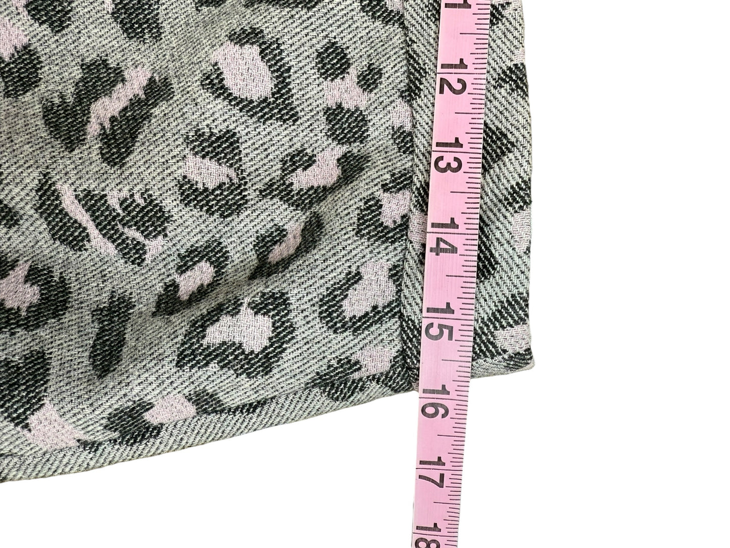 Talbots NWT Gray Leopard Print Pencil Skirt Size 10