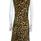 Calvin Klein Brown Animal Print Dress Size L