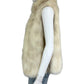 GIBSON LATIMER White Faux Fur Vest Size S