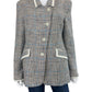 Iris Setlakwe Houndstooth Tweed Blazer Size 10