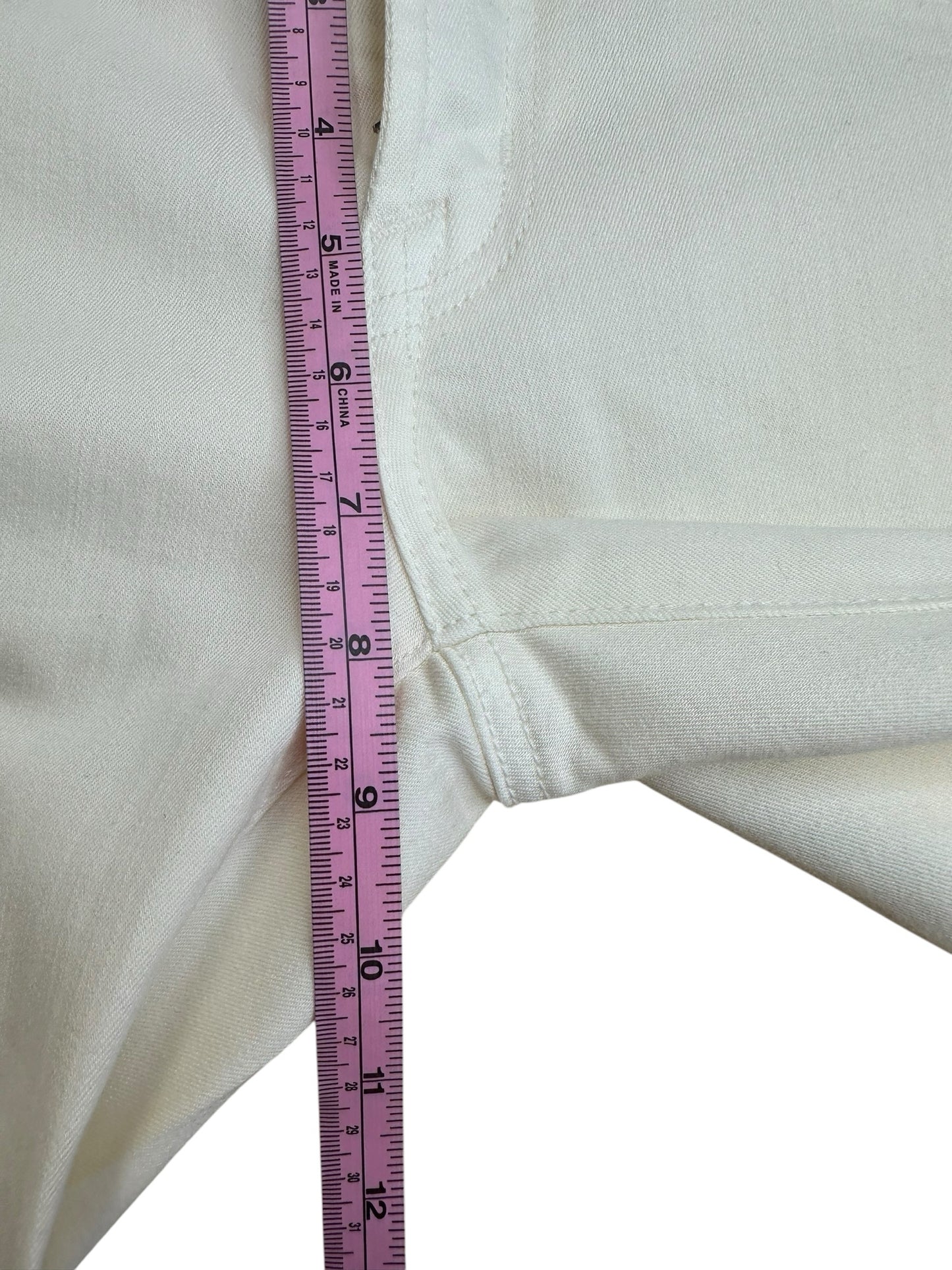 VIZCAINO Cream Skinny Jeans Size 26
