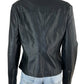 MAX STUDIO NWT Black Vegan Leather Moto Jacket Size M