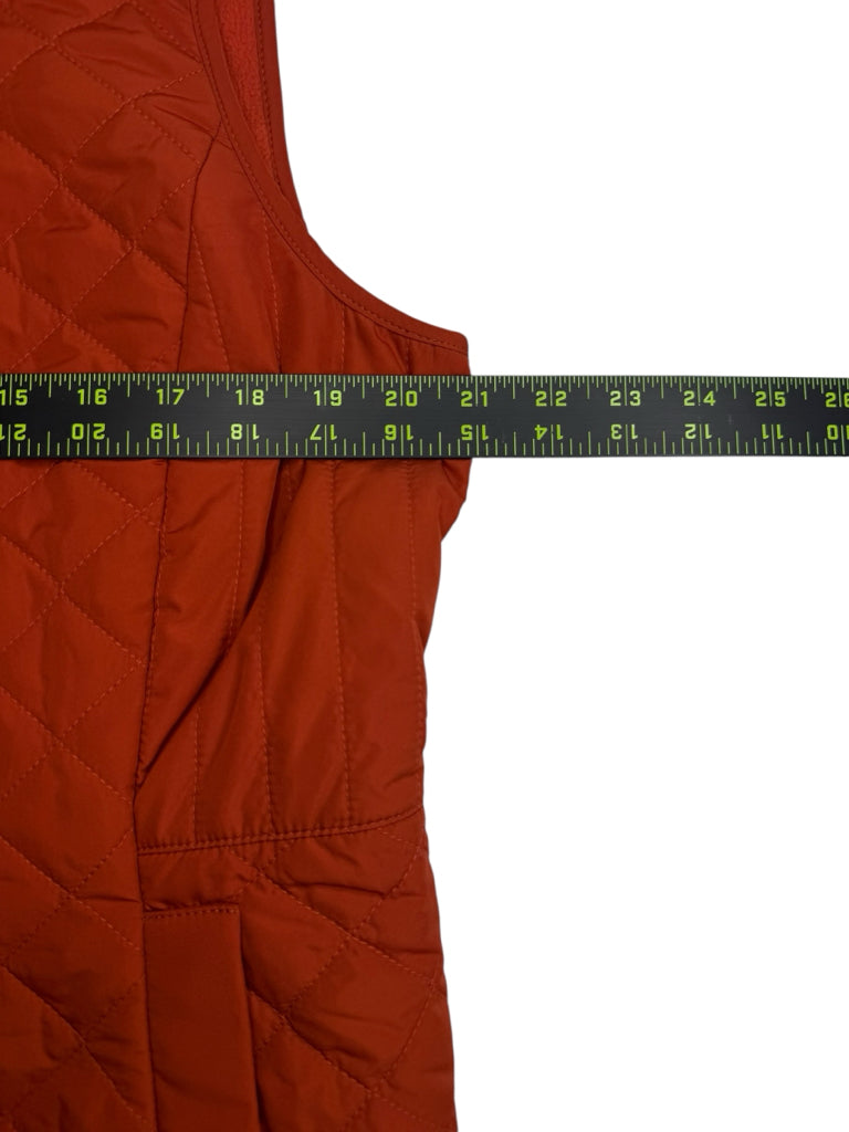 Talbots Orange Quilted Puffer Vest Size LP