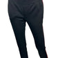 PAM&GELA Black Cropped Rhinestone Pants Size S