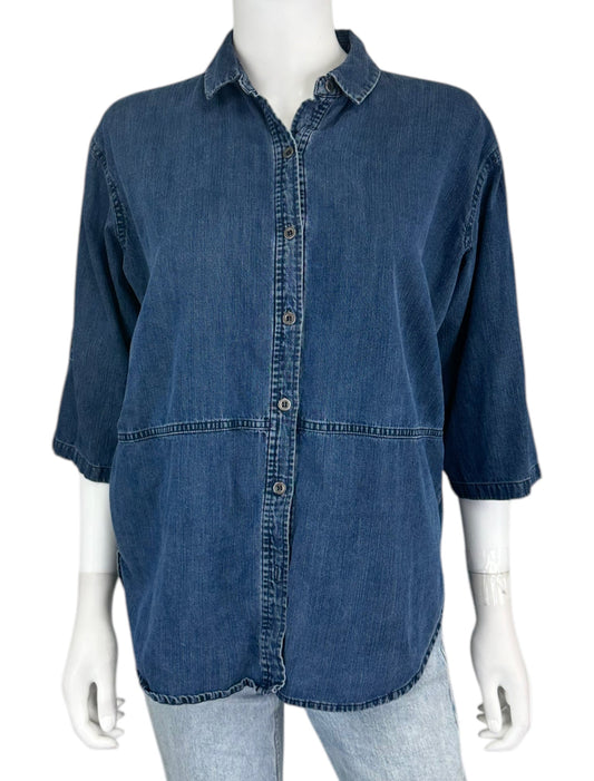 EILEEN FISHER Size XS PREMIUM Button-Down Shirt