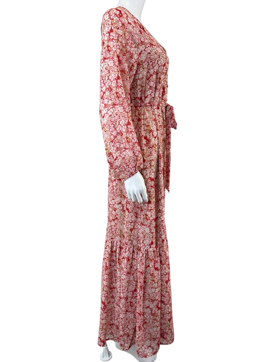 Z SUPPLY NWT Pink Floral Della Maxi Dress Size S