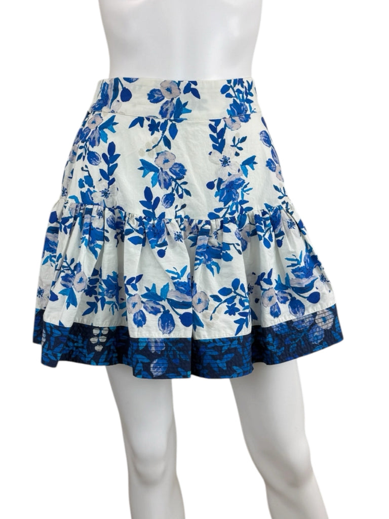 ALIVIA Blue Floral Lynn Top and Anessa Skort Size XS