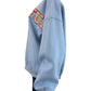 JUDITH MARCH Blue Thankful Sweat Shirt Size S