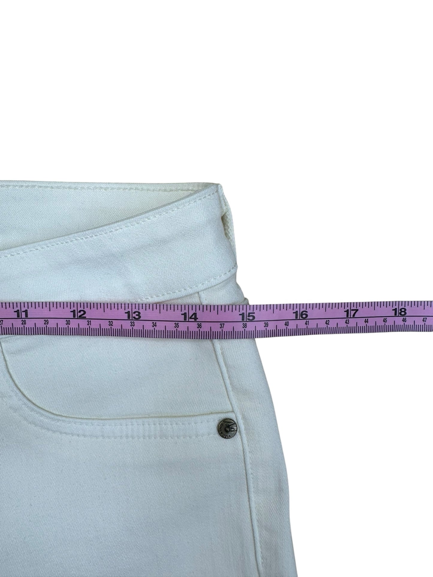 VIZCAINO Cream Skinny Jeans Size 26