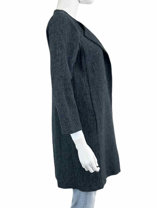 EILEEN FISHER Charcoal Long Jacket Size XXS