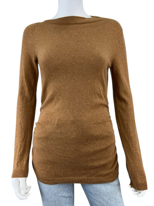 Theory Brown Boatneck Sweater Size S Sweater