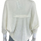 WHITE + WARREN Cream Linen Cardigan Size S