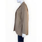 Eileen Fisher Beige Open-Front Notched Collar Blazer Jacket Size PL