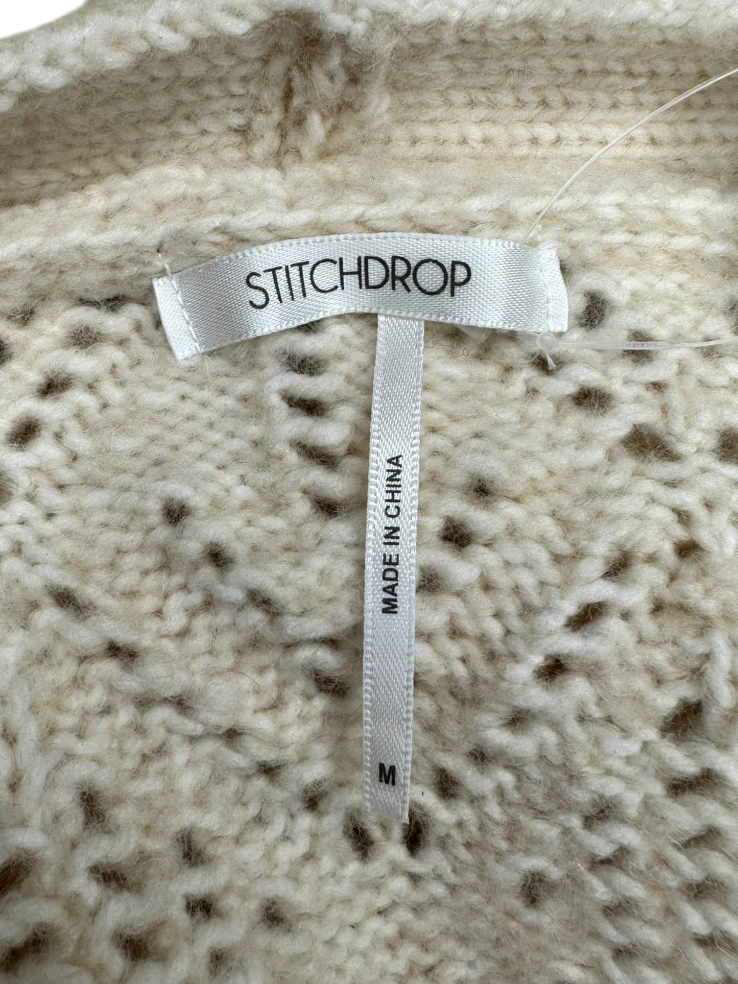 stitch drop Cream Knit Duster Size M