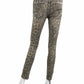 R13 Brown Leopard Print KATE Skinny Jeans Size 2