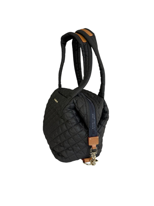 MZ WALLACE Gray Quilted Medium Sutton Deluxe Designer Handbag