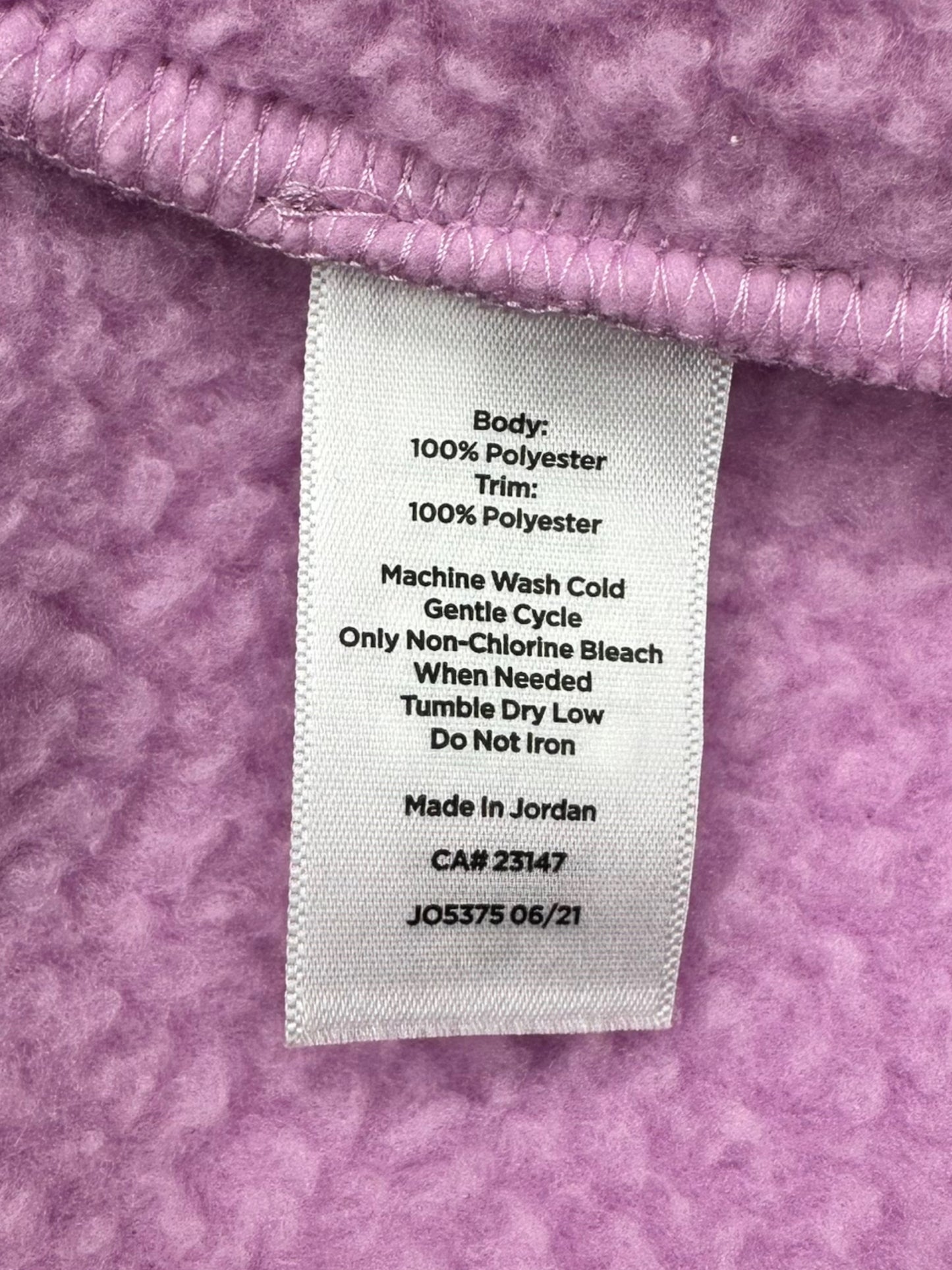 Talbots Purple Long Sleeve Fleece Pullover Size XS