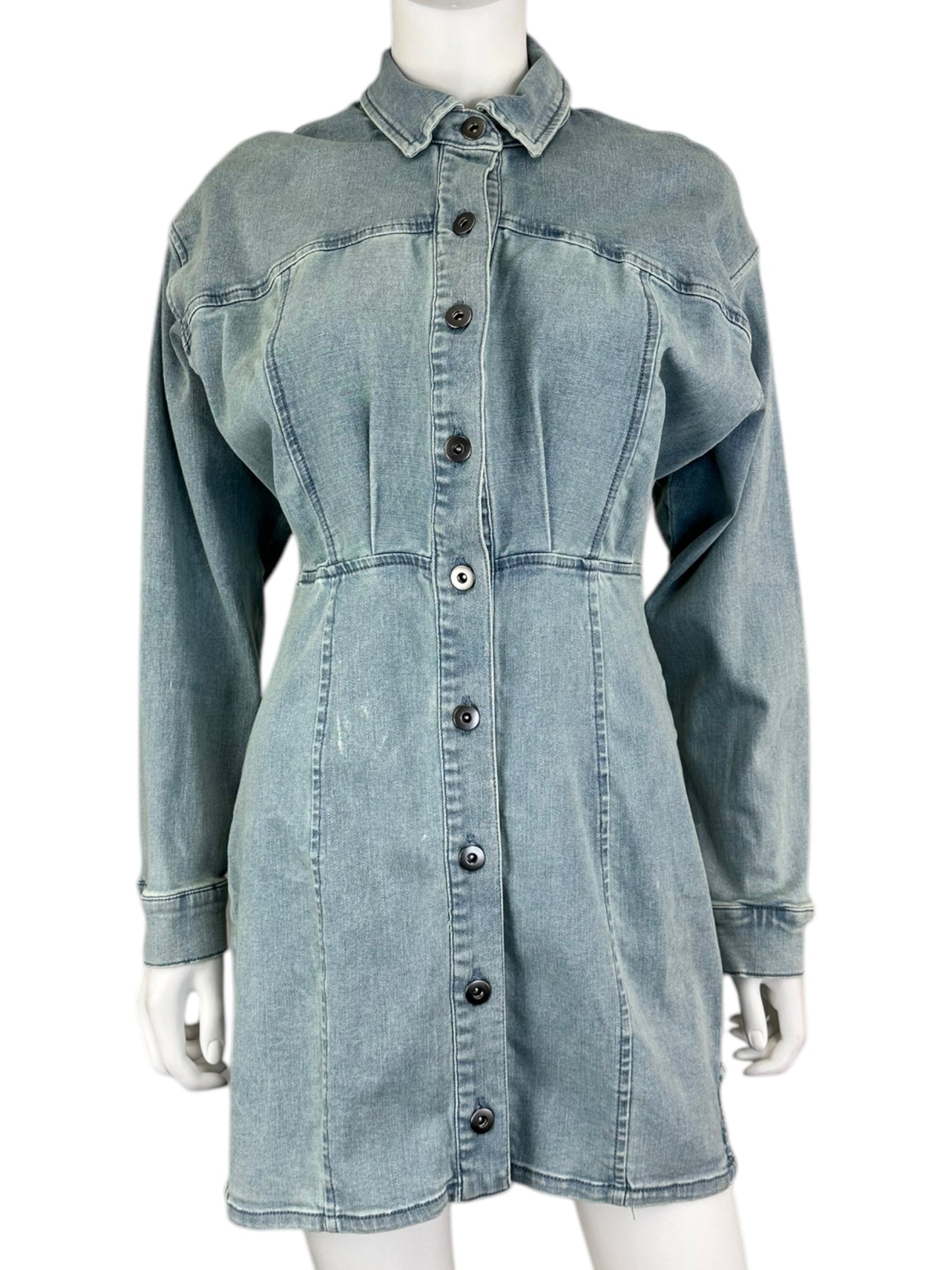 Free People NWT Denim Shirt Dress Size 6