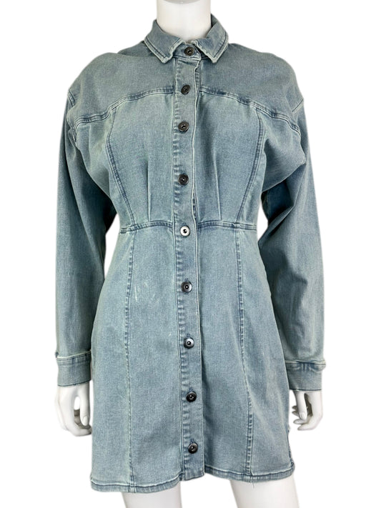 Free People NWT Denim Shirt Dress Size 6