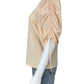 FRAME Pink Puff Sleeve Blouse Size L