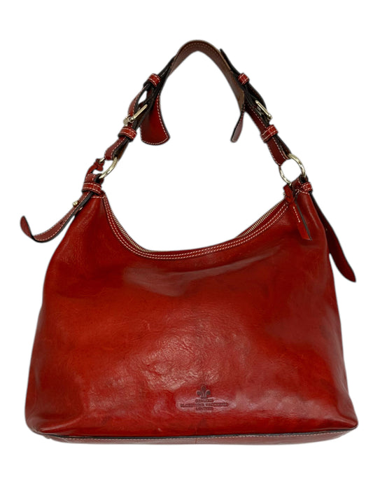 Dooney & Bourke Red Leather Florentine Small Lucy Purse