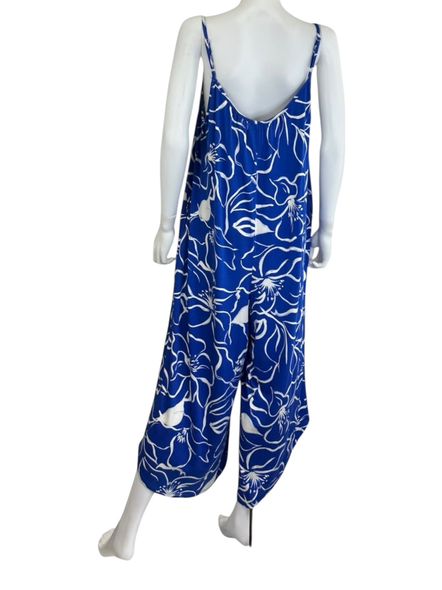 Z SUPPLY NWT Blue Floral Jumpsuit Size S