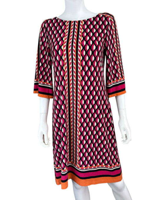 Calvin Klein Geo Print Shift Dress Size L