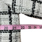 TAHARI Plaid Tweed Jacket Size L