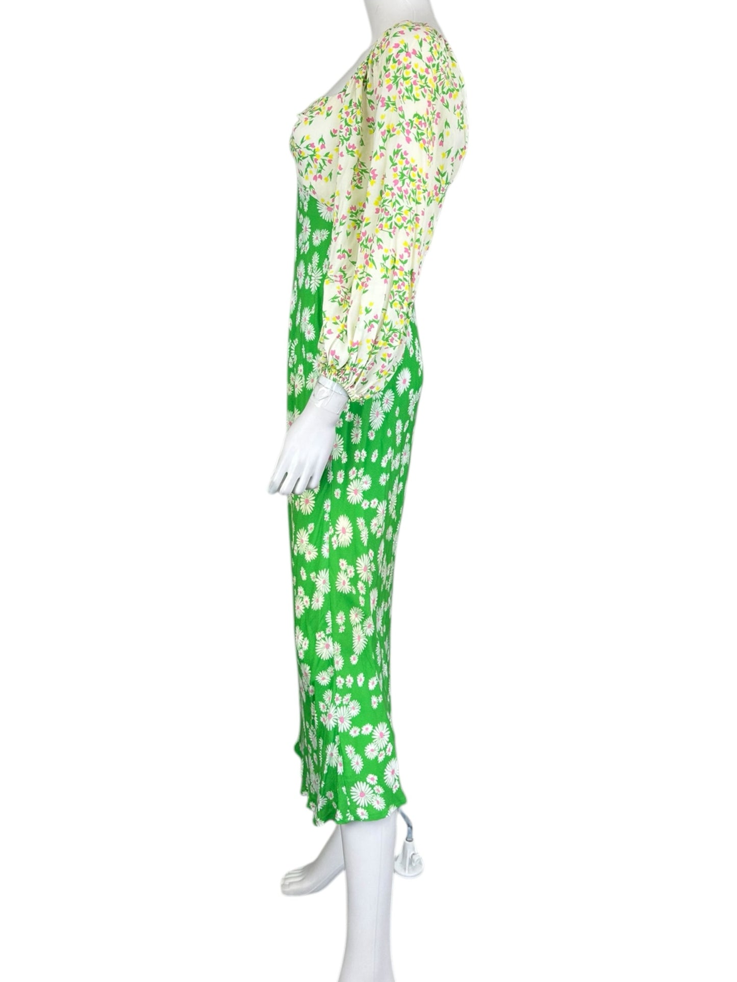 Rixo Floral Patterned Casual Dress Size 4