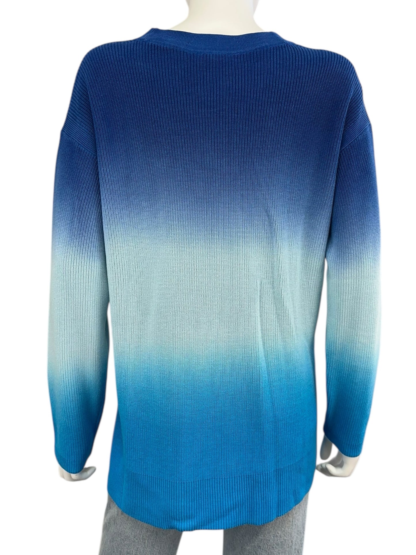 Talbots NWT Blue Ombre Sweater Cardigan Size M