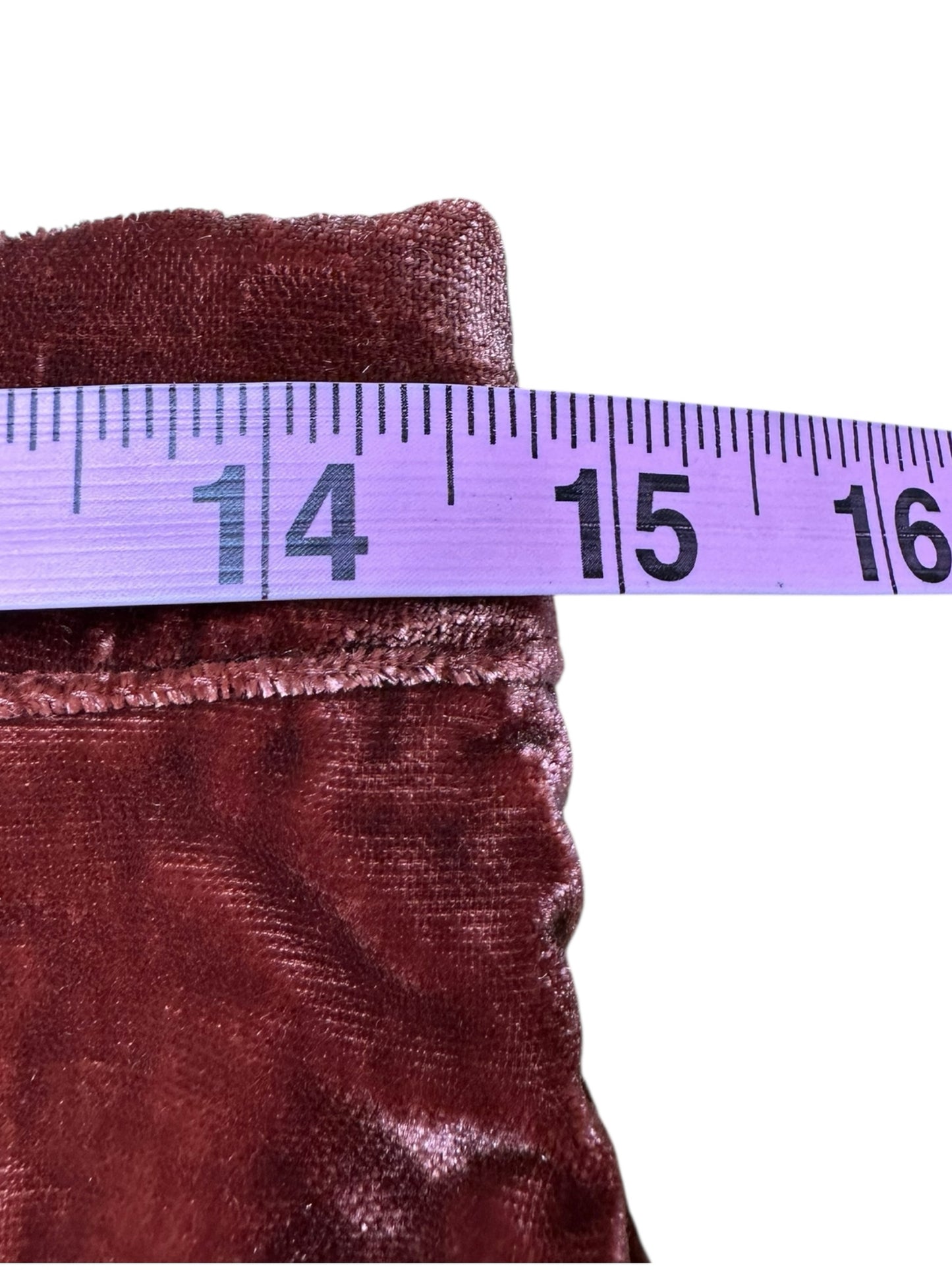 Free People Brown Velvet Vivian Mini Skirt Size 8