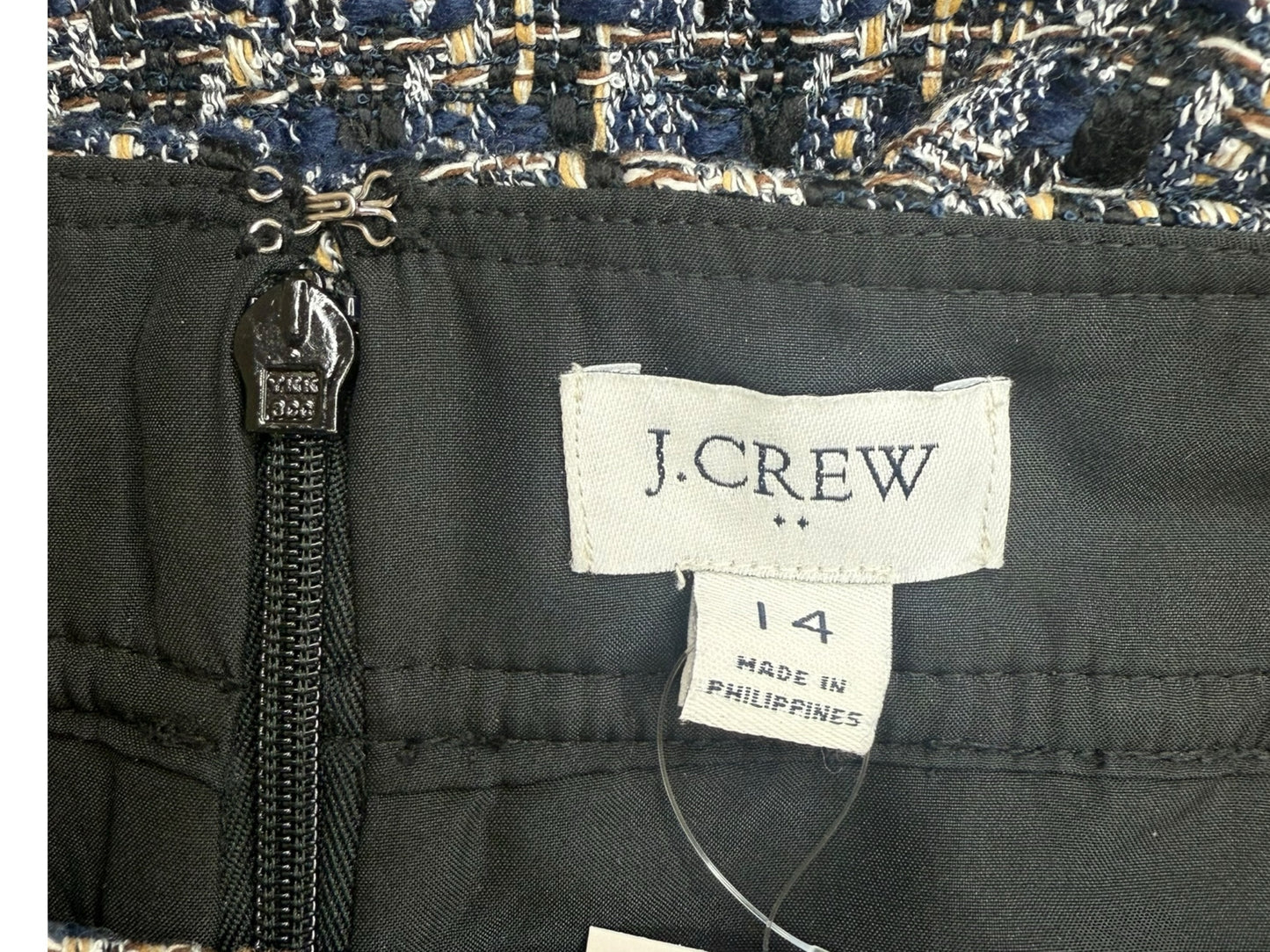 J. Crew Black Navy White and Cream Skirt Size 14
