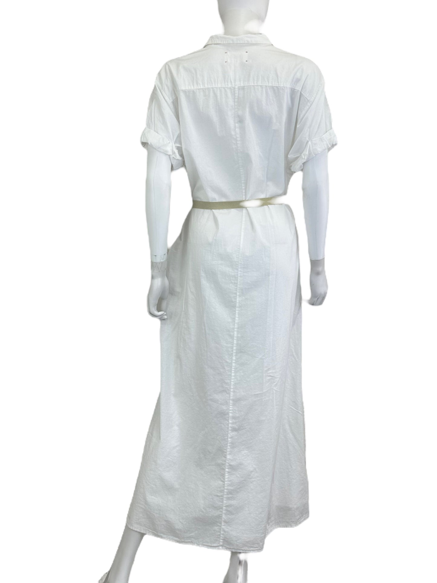 XiRENA White 100% Cotton Button-Down Maxi Shirt Dress Size XS