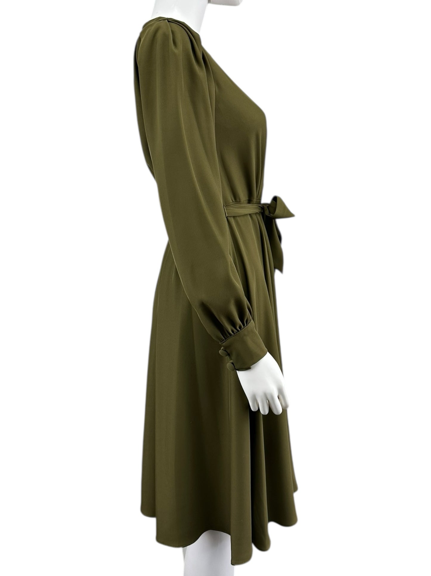 Gal Meets Glam Olive Midi Dress Size 0