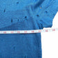 IRO Blue Distressd Linen Top Size XS