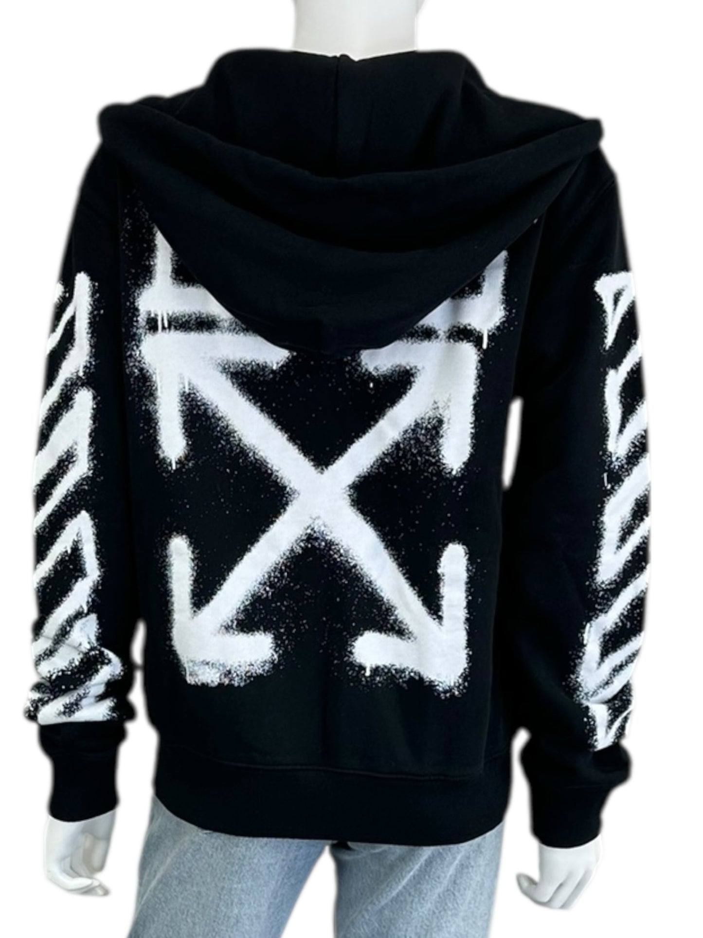 OFF WHITE Black Spray Arrow Jacket Size S