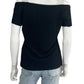 Joseph Ribkoff Black Cold Shoulder Blouse Size 12