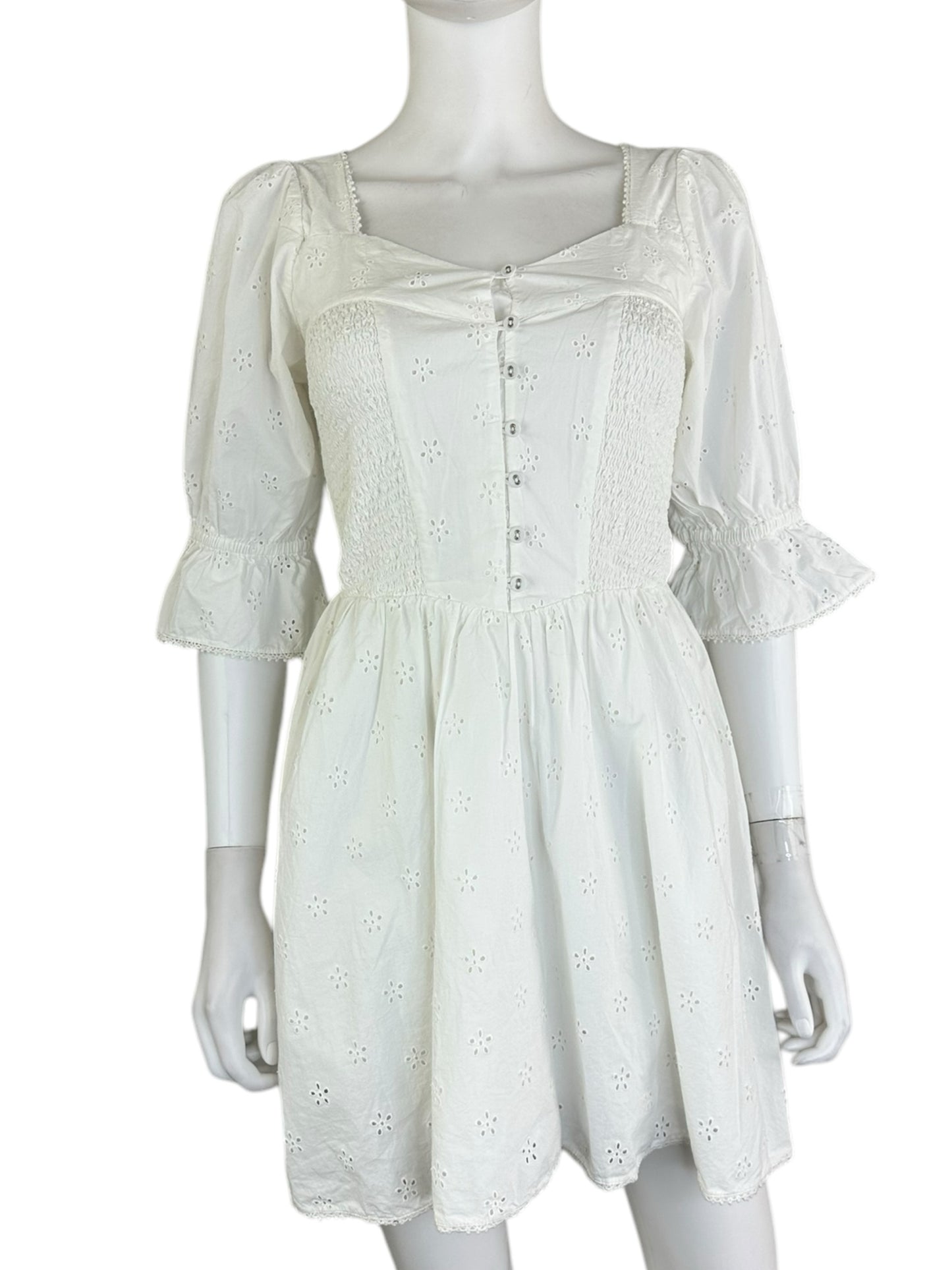 Spell White Mini Sundress Size XS