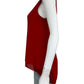 BCBGMAXAZRIA Red Lace Trim Shell Size XS