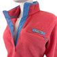columbia Pink PFG Harborside Fleece Pullover Jacket Size M