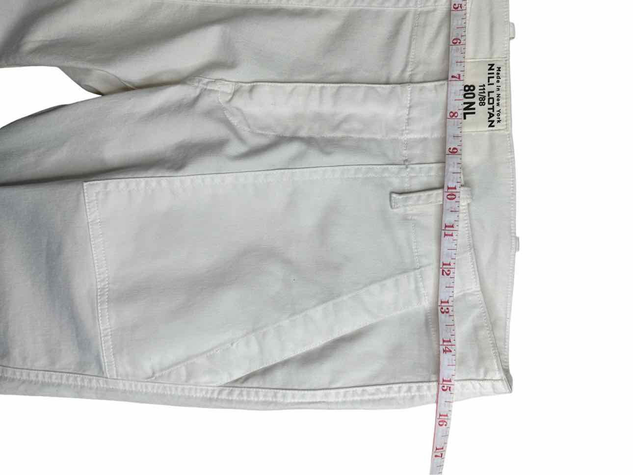 Nili Lotan Ivory Cropped Military Pant Size 2