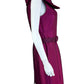 TAHARI Plum Midi Dress With Belt Size 8