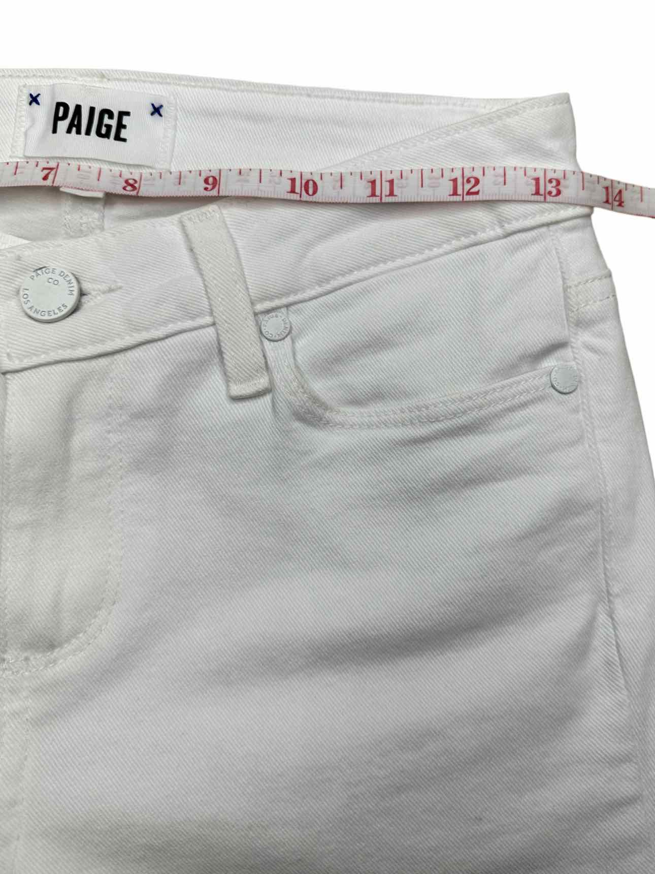 PAIGE White Verdugo Crop Jean Size 25